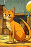 Placeholder: stray cat cartoon