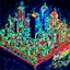 Placeholder: Design a captivating isometric futuristic cityscape with NFT metaverse aesthetics, featuring sleek skyscrapers, advanced technology, and vibrant landscapes that showcase a dynamic and immersive virtual environment.