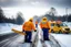 Placeholder: Road workers, rescue angels of winter roads