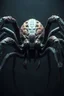 Placeholder: spider human, eight limbs, 6 eyes, 8k 3D, VRAY, concept art, hyperrealism ,photorealism, digital illustration ,Unreal Engine, elaborate, dystopian, detailed retro horror masterpiece, by hr giger