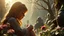 Placeholder: Beautiful "Brave New World", (Aldous Huxley), children, devotion, love, companionship, exquisite composition, beauty, magic, fantasy, close foreground detail, beautiful intricate insanely detailed octane render, 16k artistic photography, photorealistic concept art, soft natural volumetric cinematic perfect light, chiaroscuro, award-winning photograph, masterpiece