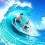 Placeholder: waves, surfing, boy