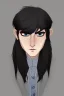 Placeholder: black hair freckles blue eyes young wizard beardsley