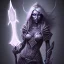 Placeholder: Dark elf drow priestess spider goddess smiting