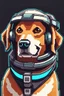 Placeholder: dog pixel art futuristic