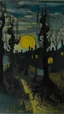 Placeholder: A black shadow kingdom painted by Vincent van Gogh