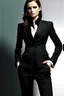 Placeholder: hot woman in black suit i said hot make her hotter hotter