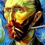 Placeholder: VAN GOGH CUTTING HIS OWN EAR