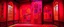 Placeholder: A red and magenta fiery factory themed castle designed in medieval tapestry painted by Pablo Picasso