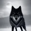 Placeholder: A captivating, monochromatic photograph of an ethereal black wolf in a snowy landscape, with a tight focus on its piercing gold eyes and striking fur details, evoking a sense of mystery and otherworldliness.