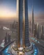 Placeholder: Edificio Burj Khalifa, calidad ultra, hiperdetallado, 8k, colores complementarios, cuerpo completo, 3D, arte digital