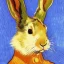 Placeholder: portrait of a rabbit Vincent van Gogh style