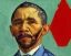 Placeholder: Portrait of a obama by Van Gogh