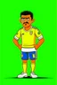 Placeholder: Luis Diaz Colombian soccer player cartoon 2d