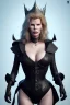 Placeholder: Kim Basinger as evil queen in black leather, busty, cleavage, curvy, angry, stern look. character design by cory loftis, fenghua zhong, ryohei hase, ismail inceoglu and ruan jia. unreal engine 5, artistic lighting, highly detailed, photorealistic, fantasy