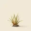 Placeholder: concept art of low poly stylized alien dry single leaf grass on a plain neutral background.