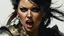 Placeholder: portrait of a Woman Warrior, angry, screaming, hand Fist 5 fingers :: Robert McGinnis + Jeremy Mann + Karn Griffiths, clear contours, clear lines, detail, fine rendering, high resolution, 64K, photorealism, precise focus,