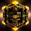 Placeholder: a mandelbox 3d fractal made of small metallic random color cubes