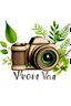 Placeholder: Style: illustration CAMERA WHTE BEST NATUR Text: "WOOM-NATURE" no background)