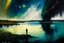 Placeholder: epic, cosmos, persons, big epic lake, planet, vegetation, movie poster hd, lesser ury and otto pippel painting