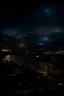 Placeholder: A melancholic and chaotic night view