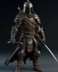 Placeholder: Warrior warrior with leather and metal clothes