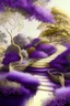 Placeholder: garden sky field trees river pools gold white purple stairs