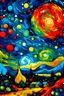 Placeholder: galaxy, sky, colorful, planets, van gogh, hiroshige