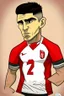 Placeholder: Ryan Raposo Canadian soccer player cartoon 2d