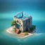 Placeholder: The Isometric Glass Tall Box Mini Model Little Real Island shape smooth Mixed Water Fall Under Ocean Sunshine Summer Background Blue Sea, The Last Of Us / Avatar, Octane Render / ZBrush, Cinematic, IMAX Film, Nikon D750, 16K, Autostereoscopy, Anthropomorphic, Golden Ratio, Geometry, Symmetric, Depth Of Field, Highly Detailed, Ultra Realistic, Beautiful Lighting, Halfrear Lighting, Soft Light, Candoluminescence, Cast Shadow, Reflective, Glow, Translucent, Normal Map, Carbonated --testp