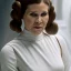 Placeholder: wide angle stunning photo realistic portrait of carrie fisher as Princess Leia in star wars with photo realistic fine and very simple hairstyle, brown eyes, eos5d mark 4, ef 85mm 5.6, professional majestic photo realistic painting by Ed Blinkey, Atey Ghailan, by Jeremy Mann, Greg Manchess, Antonio Moro, trending on ArtStation, Intricate, High Detail, Sharp focus, dramatic, by greg rutkowski, realism, beautiful and detailed lighting,