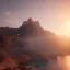 Placeholder: Petra, sunset, beautiful, realistic, hyper detailed, unreal engine 5, octane render