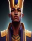 Placeholder: Illustrative sketch of Pharaoh Akhenaten, front view, ultra quality, hyper detailed, maximalist, 8k