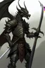 Placeholder: A dragonid warrior with a black greatsword