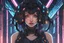 Placeholder: Lucy with Body parts mechanism in 8k cyberpunk anime draw style, cyberpunk them, neon effect, rain, close picture, highly detailed, high details, detailed portrait, masterpiece,ultra detailed, ultra quality