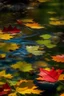 Placeholder: The water: autumn leaves and visions of the water color