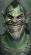 Placeholder: orc, wound marks, grin smile