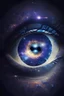 Placeholder: Mystical eye in space sorounded by starlight sparkles