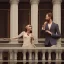 Placeholder: a man and a woman screaming at each other on a balcony, downtown new york, dramatic, dramatic lighting, volumetric lighting, hyperrealism, 8k, high quality, photorealistic, lot of details