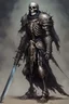 Placeholder: dark age armored skeleton knight , death incarnate