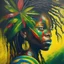 Placeholder: Create a vibrant painting showcasing Jamaican roots firmly grounded, representing the unwavering commitment to preserving one's identity and culture in the face of challenges