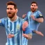 Placeholder: perfect face lionel messi happy, highly detailed, wearing Argentina