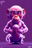 Placeholder: isometric clean art of super cute monkey, soft lighting, soft pastel gradients, high definition, 3d icon clay render, blender 3d