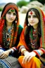 Placeholder: Baloch beautiful girls with traditional balochi dress