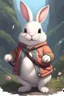 Placeholder: Cute chubby bunny jacket dnd art realism