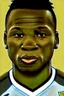 Placeholder: Moises Caicedo Footballer cartoon 2d