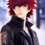 Placeholder: Detailed anime boy, crimson red hair, long classic taper hairstyle, dante dmc5 hairstyle, wolf ears protruding out, white trench coat, intricate details, full body portrait, keep head in frame, slight smile, black Japanese motif, concept art, highly detailed, digital painting, concept art, sharp focus, illustration, art by Yoji Shinkawa, WLOP and greg rutkowski and alphonse mucha and artgerm and yanjun Chen and Junji ito and Makoto Shinkai, HDR, octane render, highly detailed