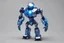 Placeholder: robots guardians metalic blue electric, silver