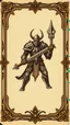 Placeholder: goblin knight card with ornate frame