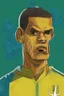 Placeholder: Rivaldo Brazilian football player cartoon 2d